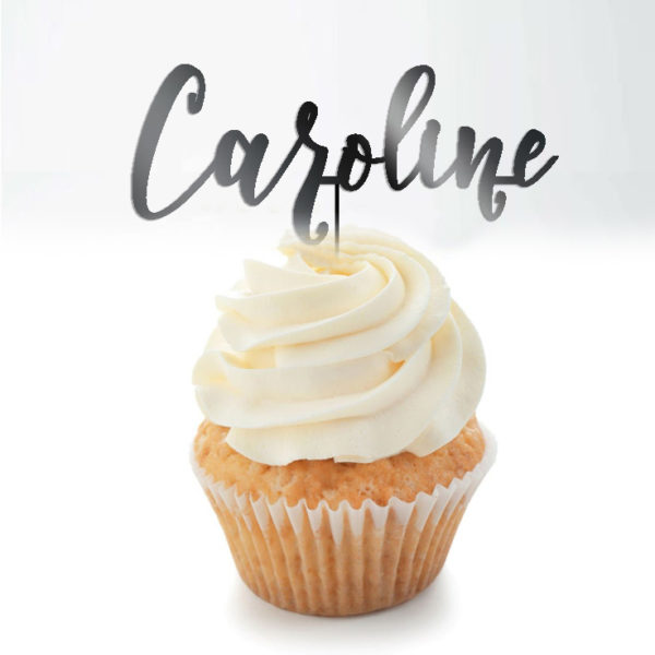 Toppers Cupcakes Prénom Miroir