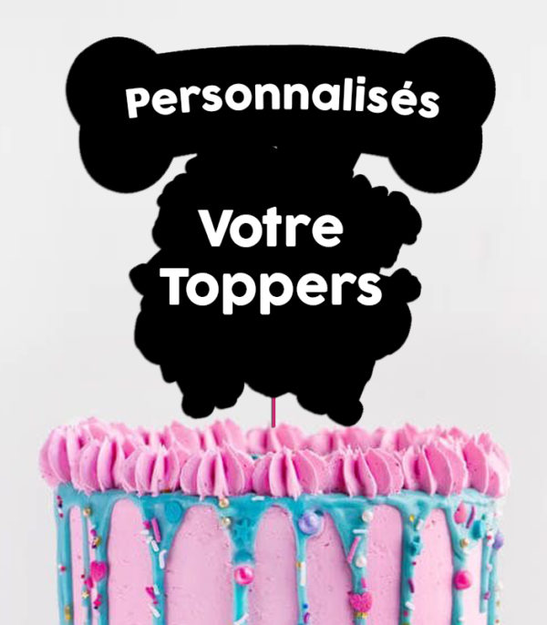 toppers acrylique personnalisé
