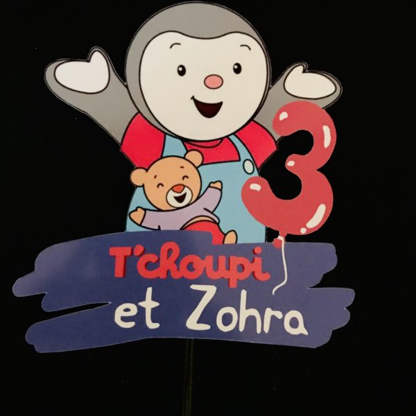 Toppers Tchoupi personnalisé – Image 2