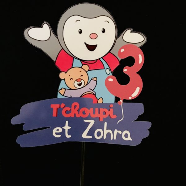 Toppers Tchoupi personnalisé