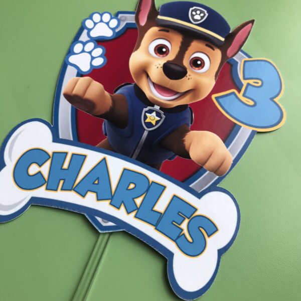 Toppers Chase Pat Patrouille personnalisé – Image 3