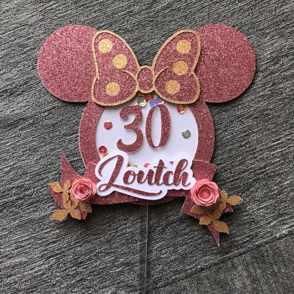 Toppers Minnie Stars 3D personnalisé – Image 2