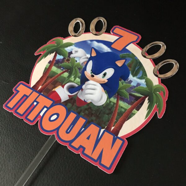 Toppers Sonic personnalisé – Image 2