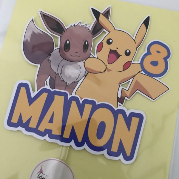 Toppers Pikachu personnalisé