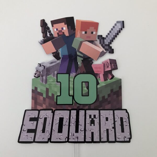 Toppers Minecraft  personnalisé