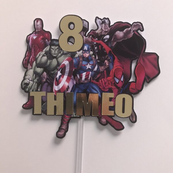 Toppers Advengers personnalisé