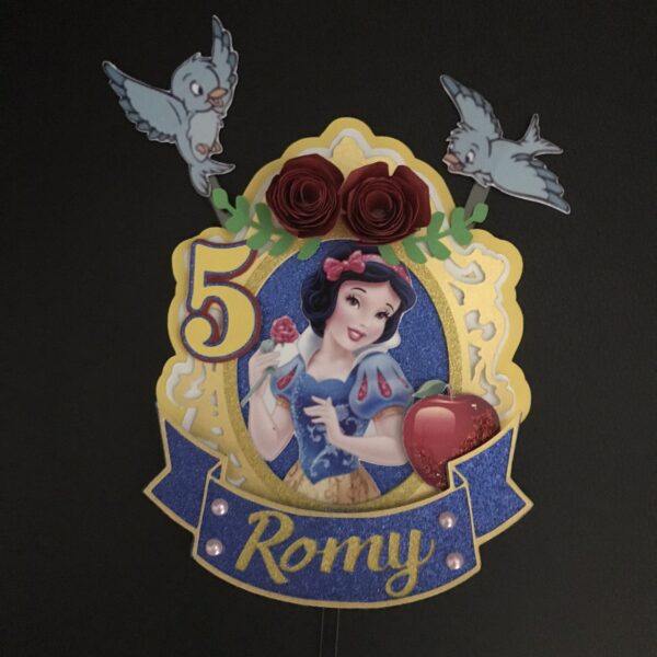 Toppers Blanche Neige 3D personnalisé – Image 4