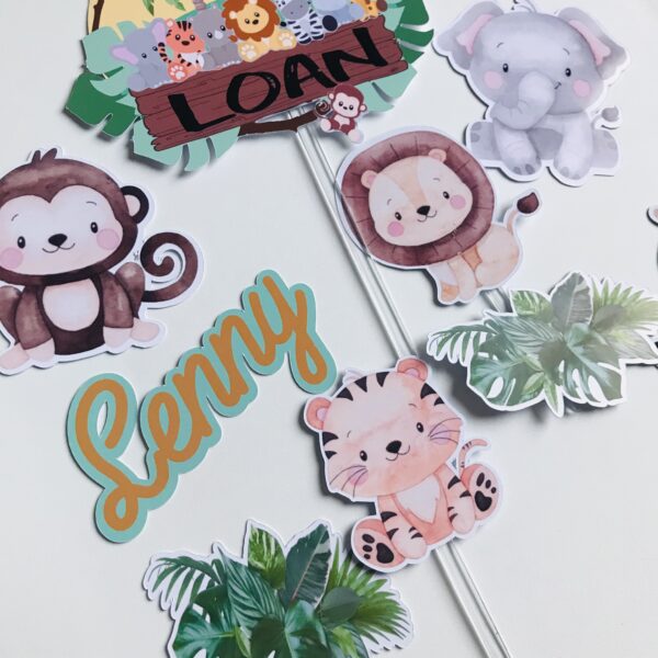 Kit Toppers Safari personnalisé – Image 3