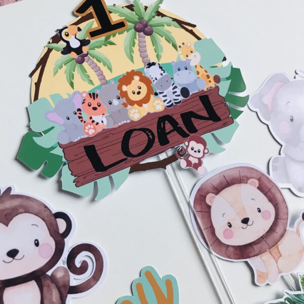Kit Toppers Safari personnalisé – Image 4