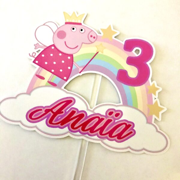 Toppers Peppa Pig personnalisé