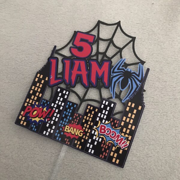 Toppers Spiderman personnalisé – Image 2
