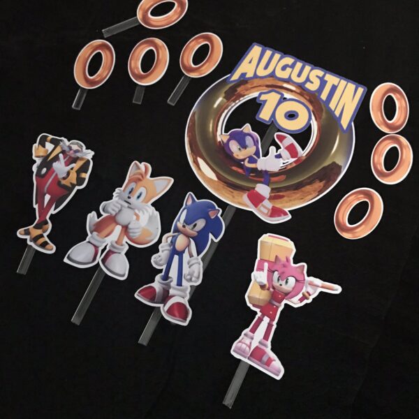Kit Toppers Sonic personnalisé – Image 3