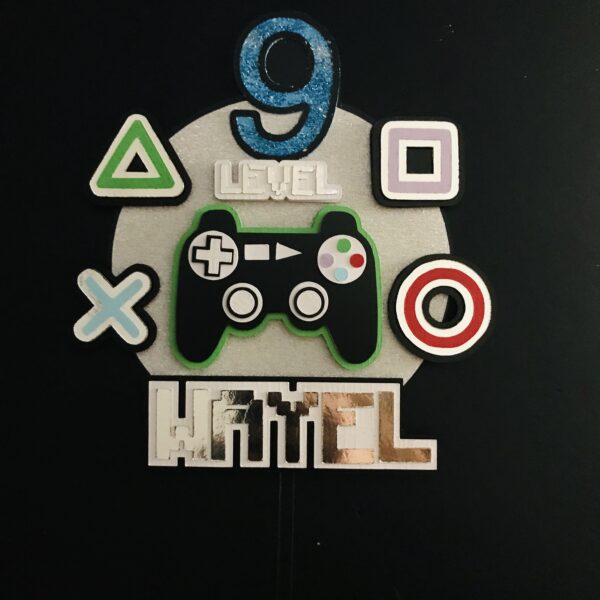 Toppers Playstation Gamer 3D personnalisé – Image 3