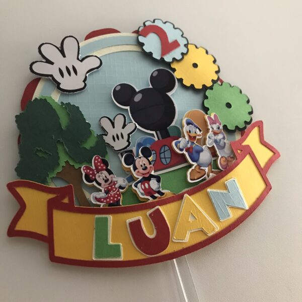 Toppers Maison de Mickey 3D personnalisé – Image 3