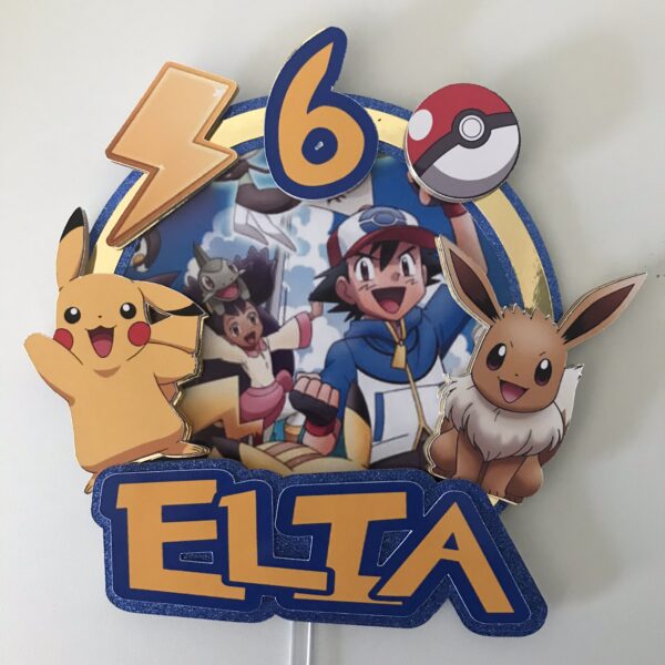 Toppers Pokemon 3D personnalisé – Image 2