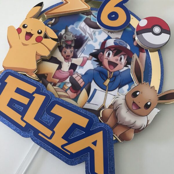Toppers Pokemon 3D personnalisé – Image 3