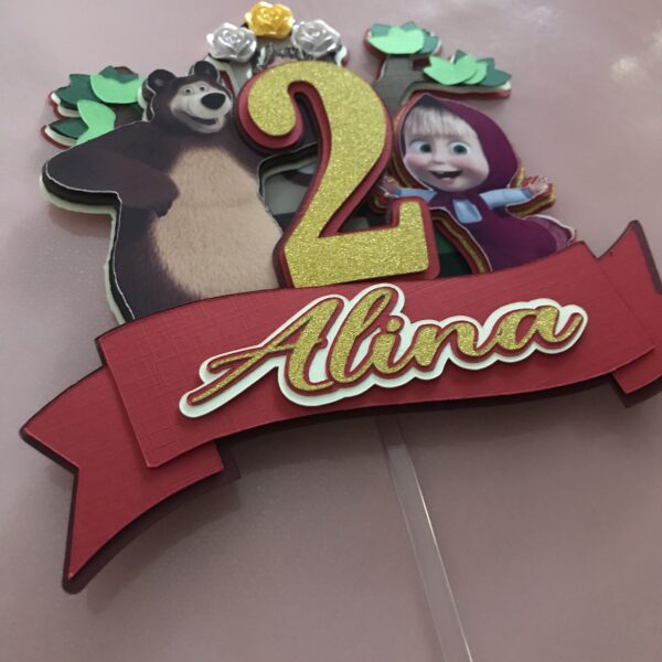 Toppers Macha et Michka 3D personnalisé – Image 4