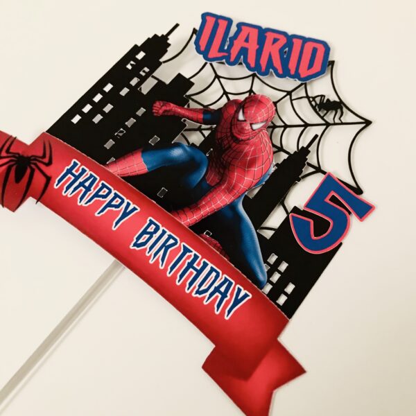 Toppers Spiderman 2 personnalisé – Image 3