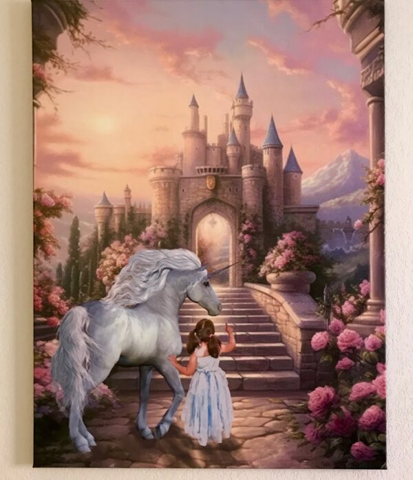 Toile personnalisée Licorne
