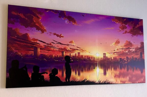 Toile personnalisée Sunset Japon