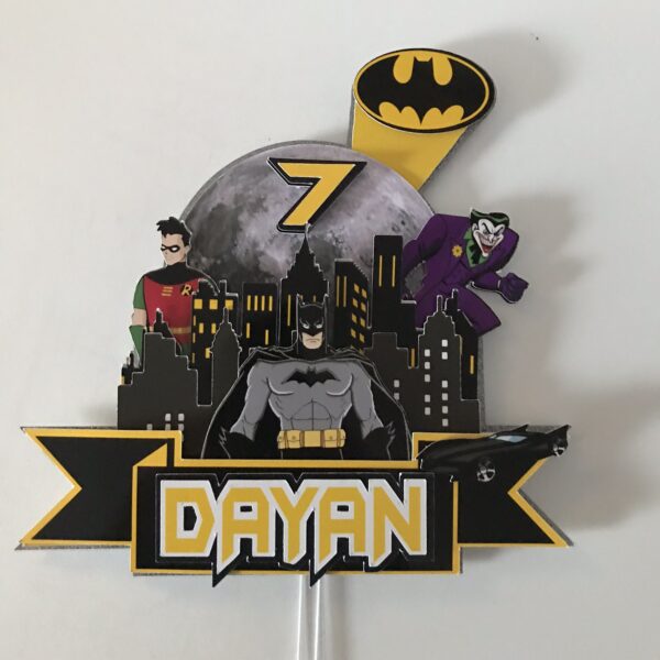 Toppers BATMAN city 3D personnalisé