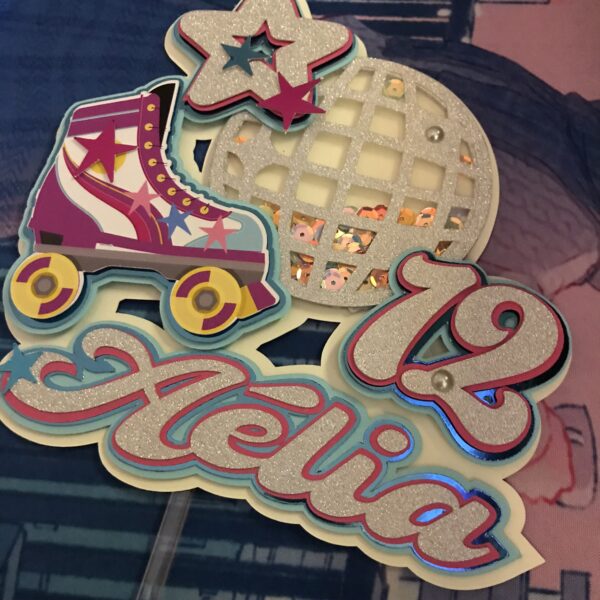 Toppers ROLLER DISCO Shaker 3D personnalisé – Image 3