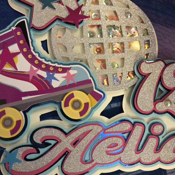 Toppers ROLLER DISCO Shaker 3D personnalisé – Image 5