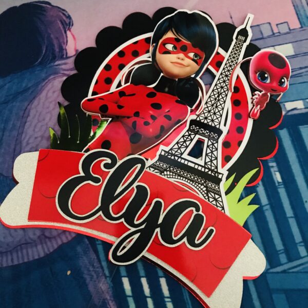 Toppers Miraculous 3D personnalisé