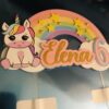 Toppers Licorne 3D personnalisé