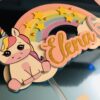 Toppers Licorne 3D personnalisé – Image 2