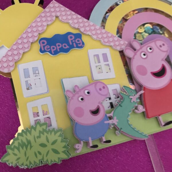 Toppers Peppa Pig Shaker 3D personnalisé – Image 6