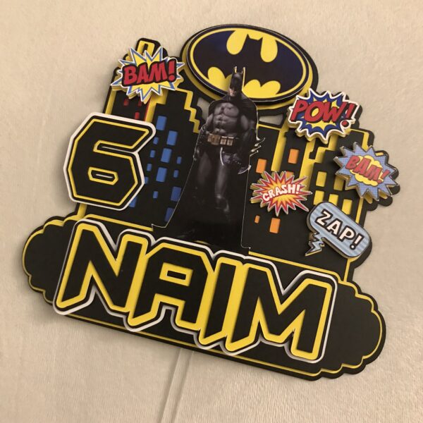 Toppers BATMAN  3D personnalisé