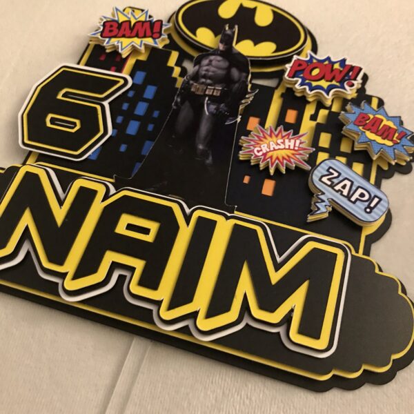 Toppers BATMAN  3D personnalisé – Image 4