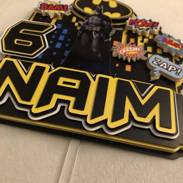 Toppers BATMAN  3D personnalisé – Image 3