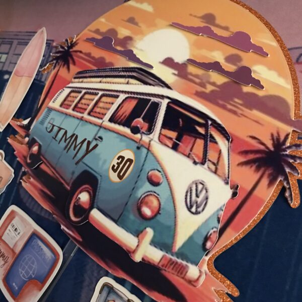 Kit Toppers Vacances VAN3D personnalisé – Image 4