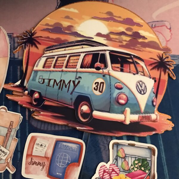 Kit Toppers Vacances VAN3D personnalisé – Image 5
