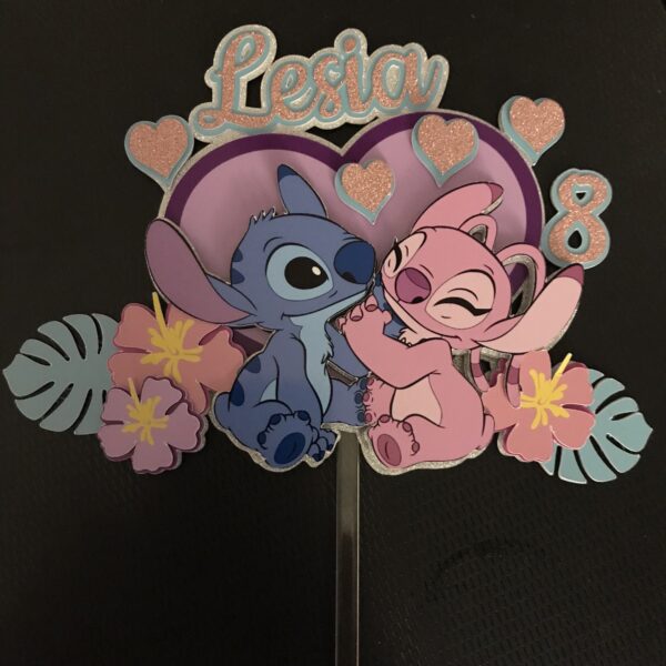 Toppers Stitch Angel  3D personnalisé