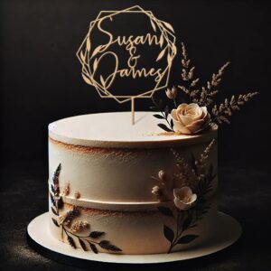 Toppers MARIAGE WOOD Bois personnalisé