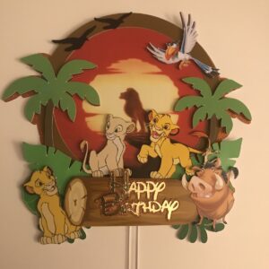 Toppers ROI LION 3D personnalisé