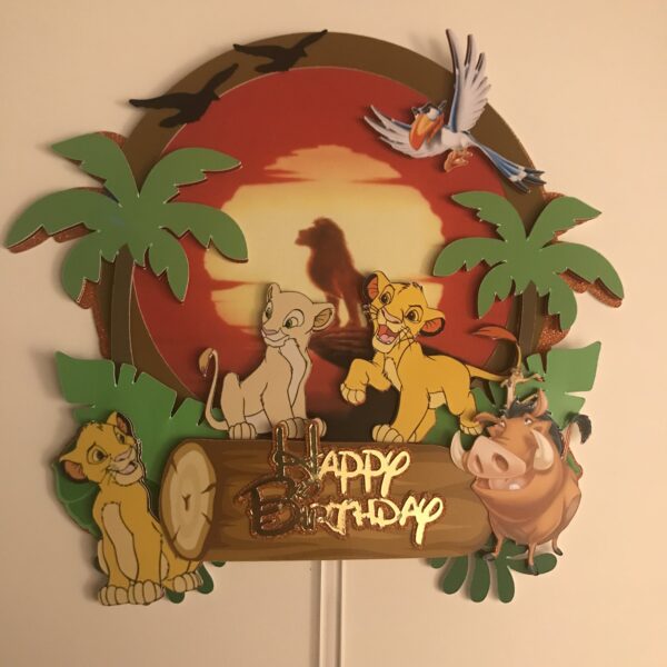 Toppers ROI LION 3D personnalisé