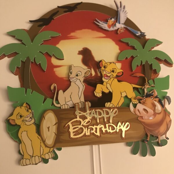 Toppers ROI LION 3D personnalisé – Image 3