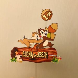 Toppers TIC ET TAC 3D personnalisé