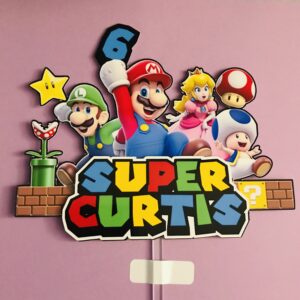 Toppers MARIO 3D personnalisé