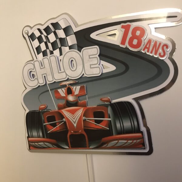 Toppers COURSE VOITURE 3D personnalisé – Image 3