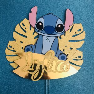 Toppers STITCH GOLD 3D personnalisé