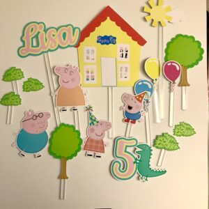 Kit Toppers PEPPA PIG personnalisé