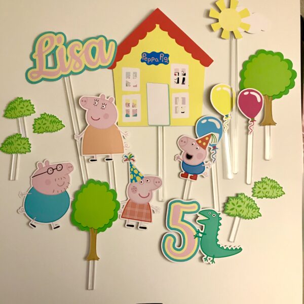 Kit Toppers PEPPA PIG personnalisé