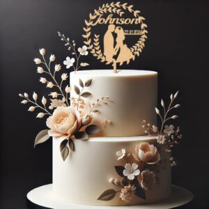 Toppers MARIAGE DOLCE Bois personnalisé