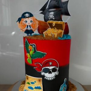 Kit toppers + impression PIRATE Personnalisé