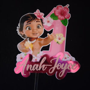 Toppers VAIANA 3D personnalisé